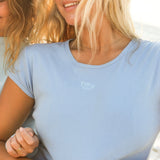 Crop Top- Baby Blue