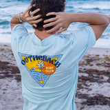 Vintage Triangle Tee - Baby Blue