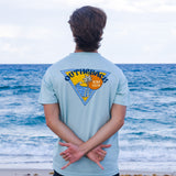 Vintage Triangle Tee - Baby Blue