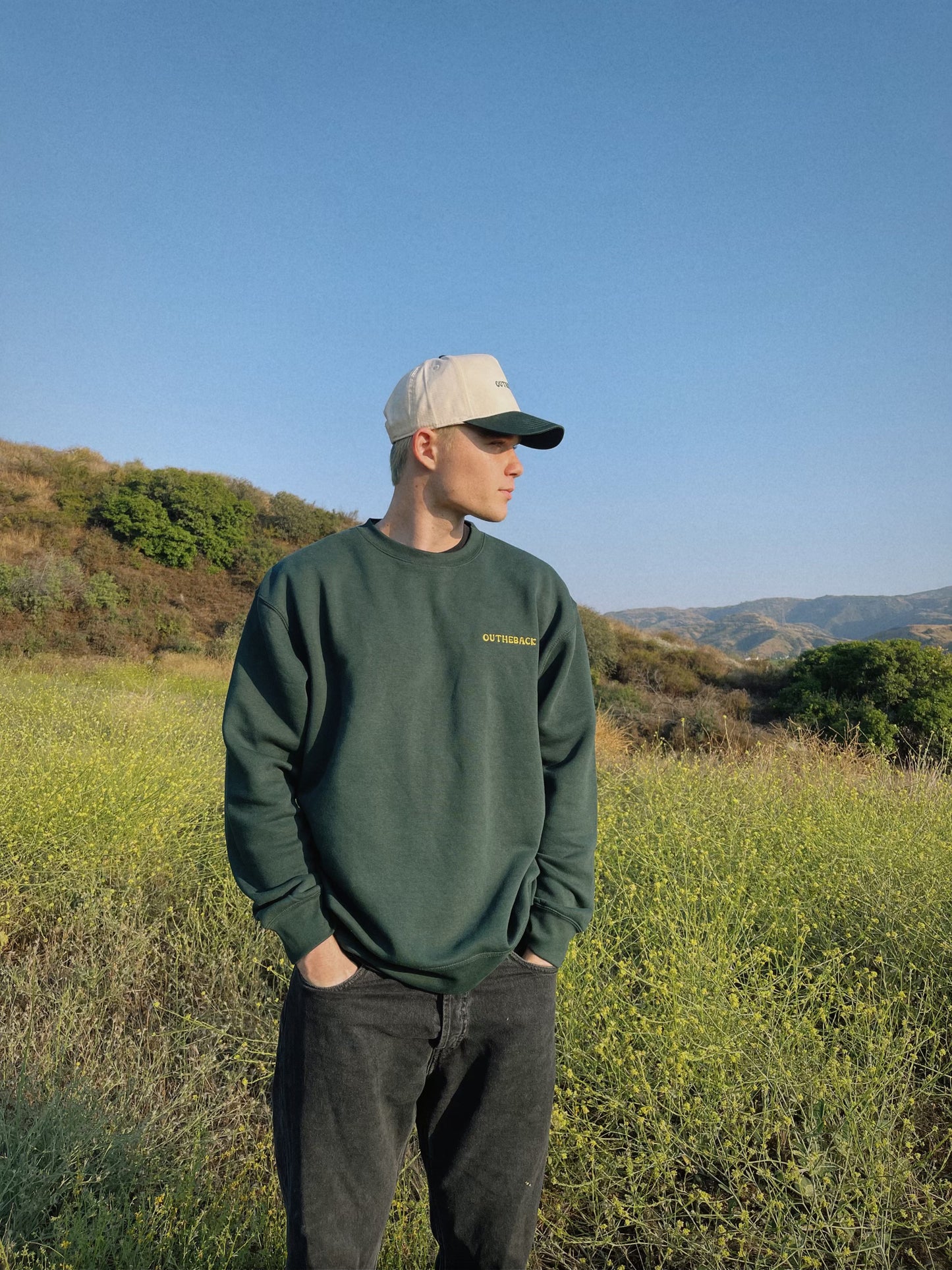 GREEN TWO-TONE CAP