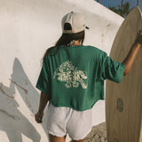 Stoked Iguana Tee - Green
