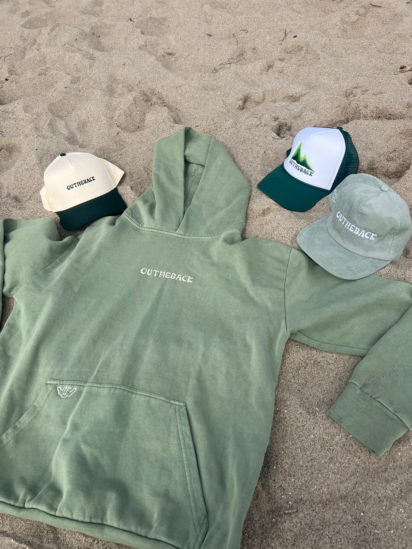 COMMUNITY CENTERED HOODIE - PASTEL GREEN