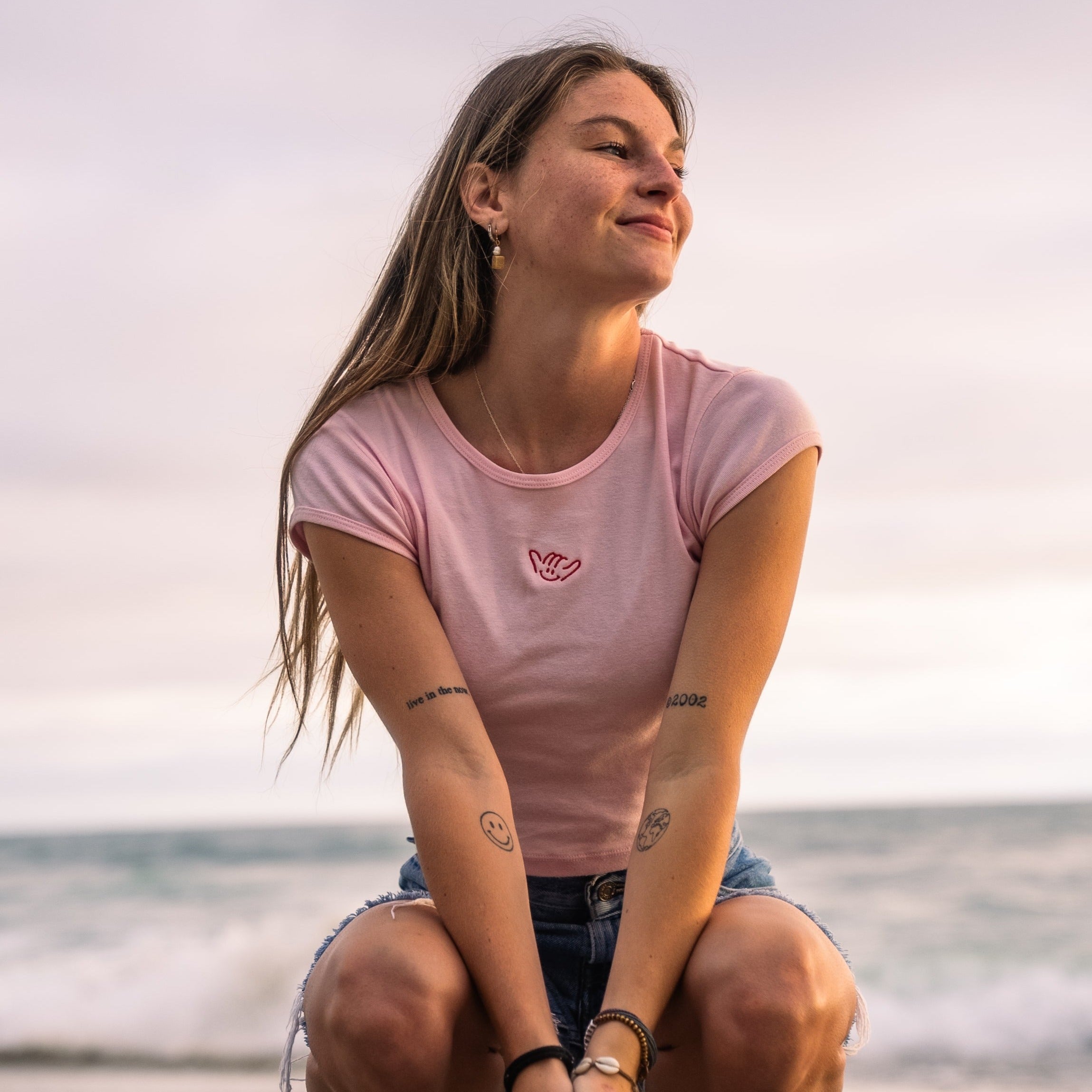 【HYEON】cheese tops / baby pink 試着のみ極美品】HYEON cheese tops / baby pink