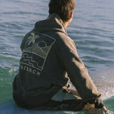 Back Embroidered Hoodie - Stone